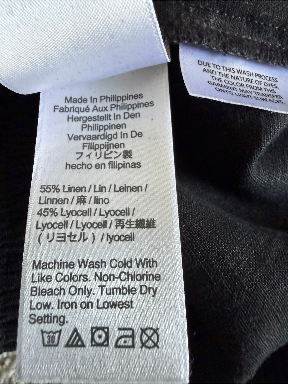 J.Crew Seaside Pant Linen Lyocell Drawstring Straight Leg Black Size M - Picture 7 of 10